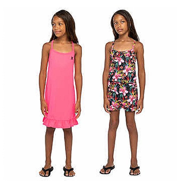 Hurley Youth Girls 2 Pack Dress and Romper Set Size‎ Large - Picture 2 of 3